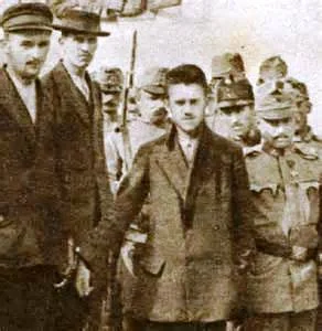 Gavrilo Princip nach dem Attentat