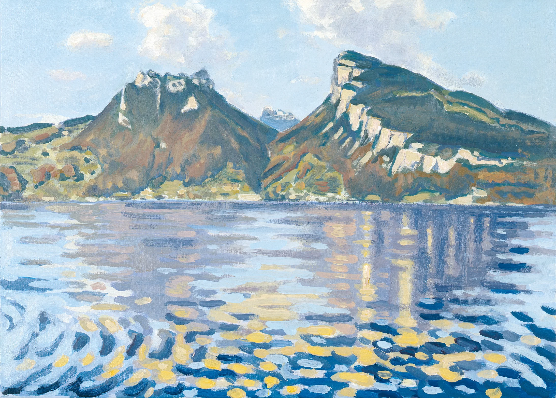 Jean-Frédéric Schnyder: am Thunersee 11.10.1995, Öl auf Leinwand, 30 x 42 cm, Privatsammlung, Schweiz, Courtesy Galerie Eva Presenhuber, Zürich, Foto: Kunsthaus Zürich, © 2014 Jean-Frédéric Schnyder