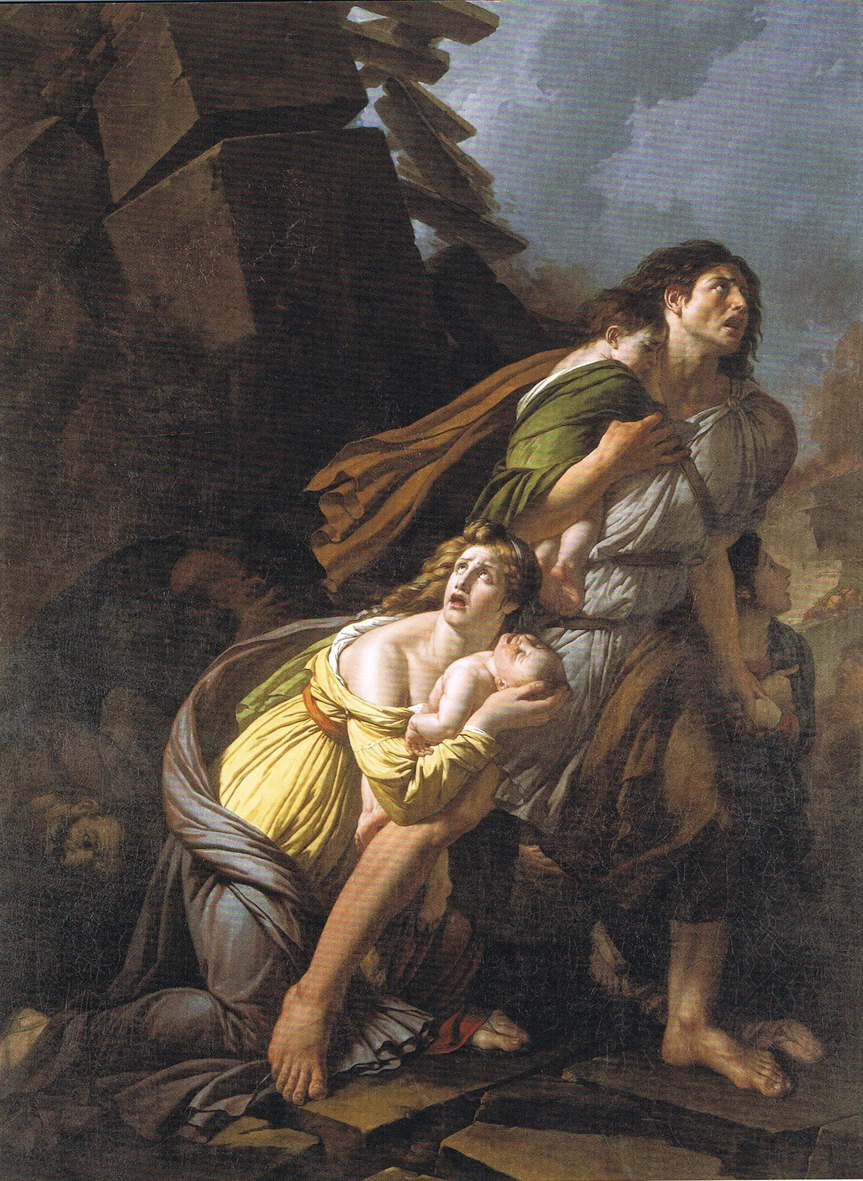 Le tremblement de terre, version monumentale, 1792 – 1799, Öl auf Tuch, 261 x  195 cm. Sammlung des MAH