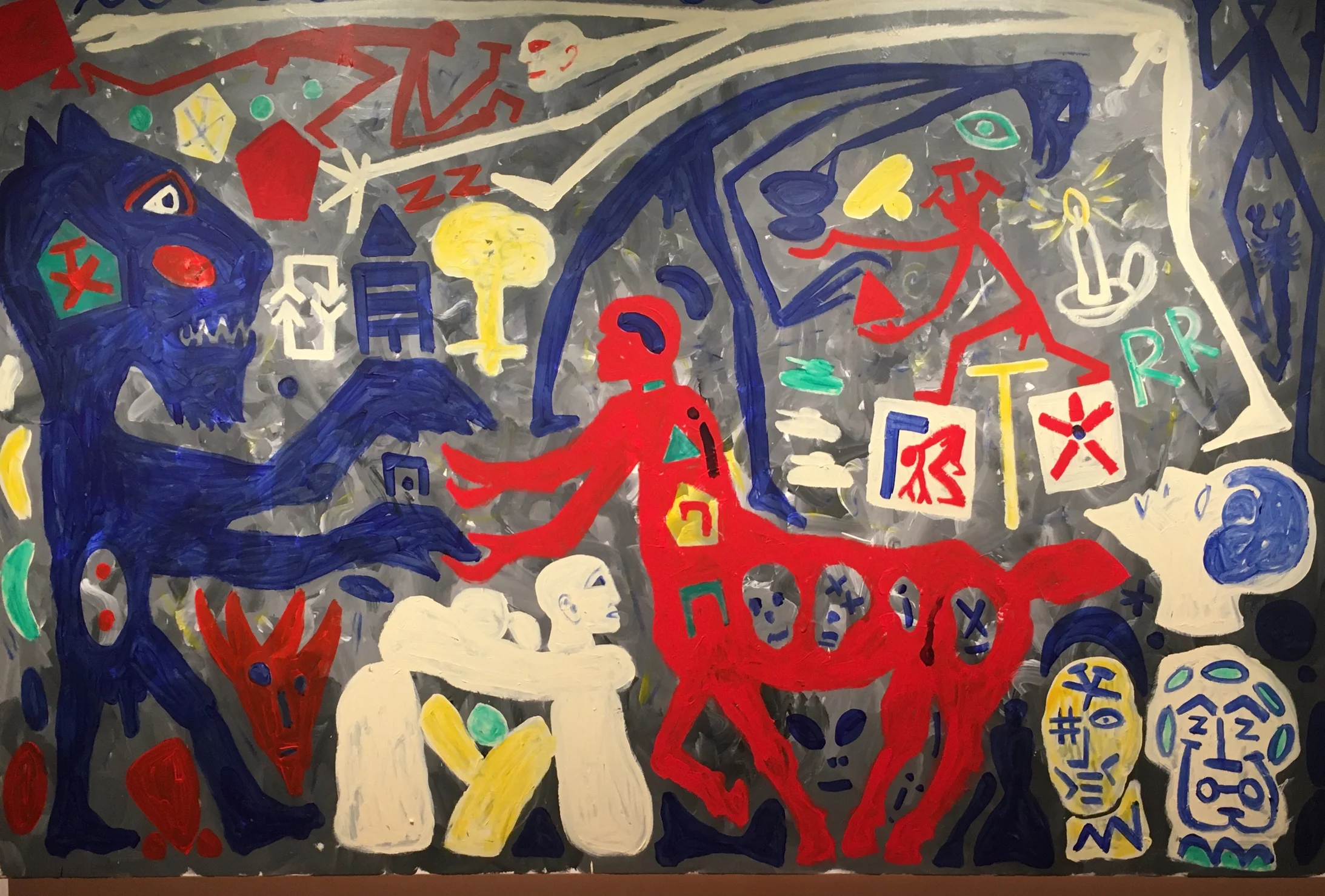 A. R. Penck: Situation ganz ohne Schwarz 