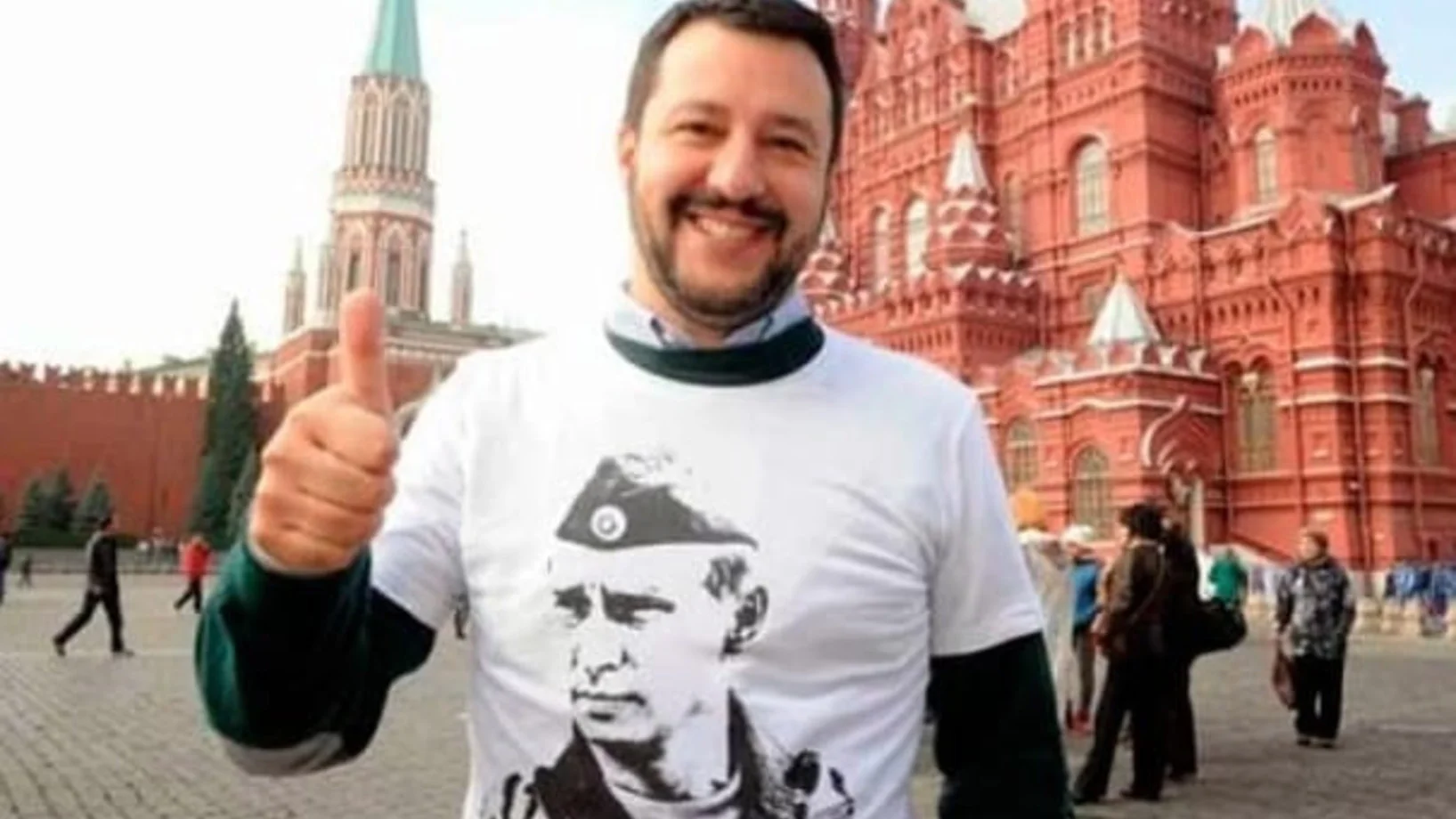 Salvini auf dem Roten Platz