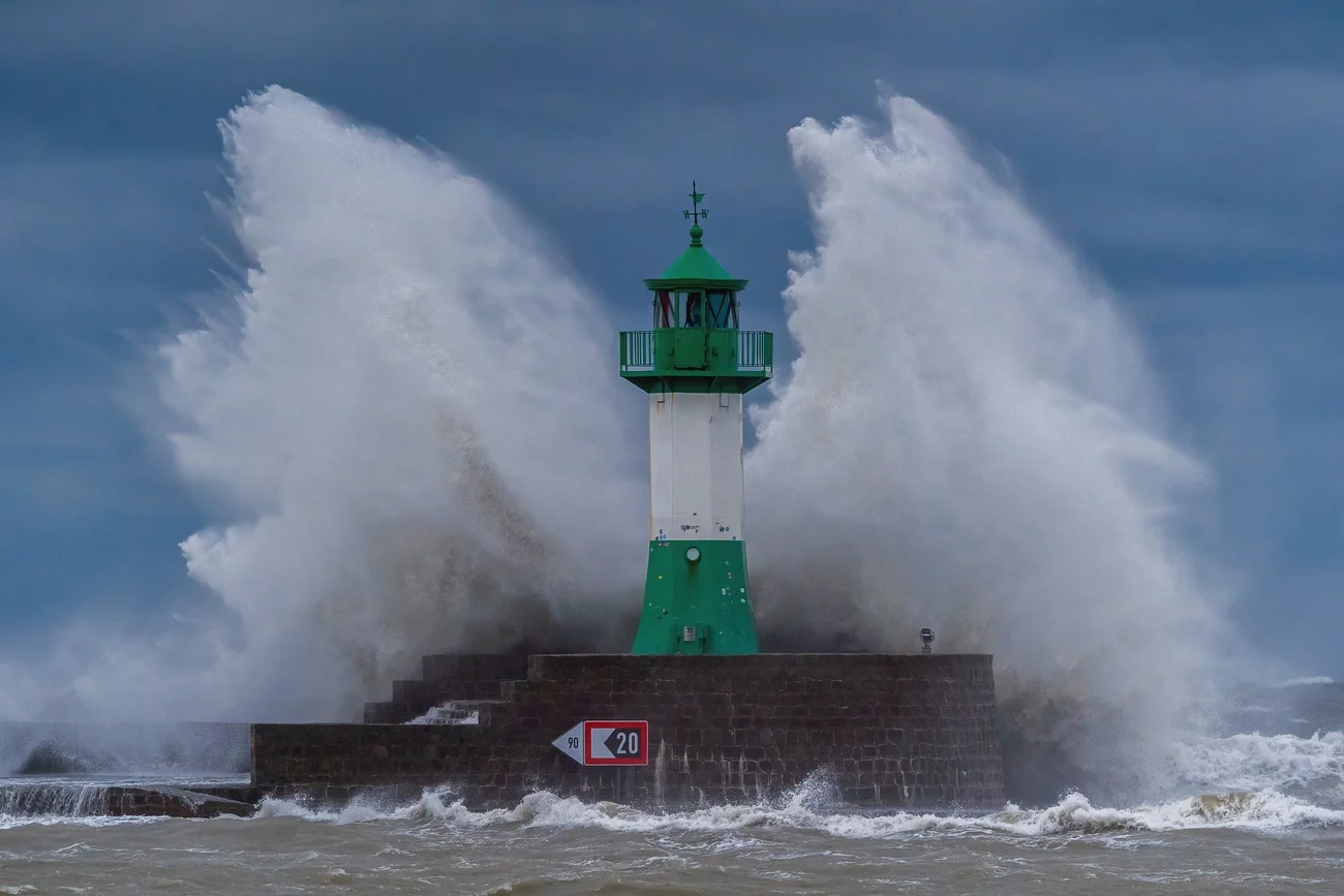 Ostseesturm bei Sassnitz