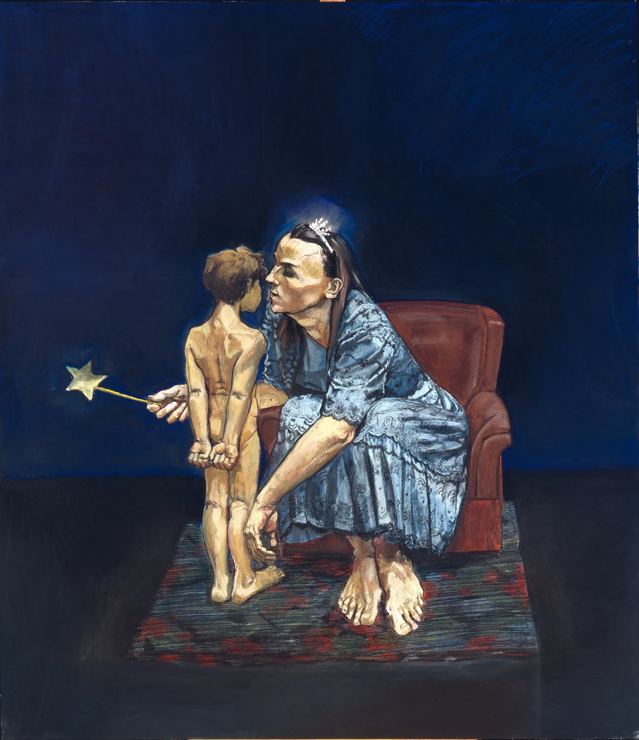 Paula Rego: The Blue Fairy Wispering to Pinocchio