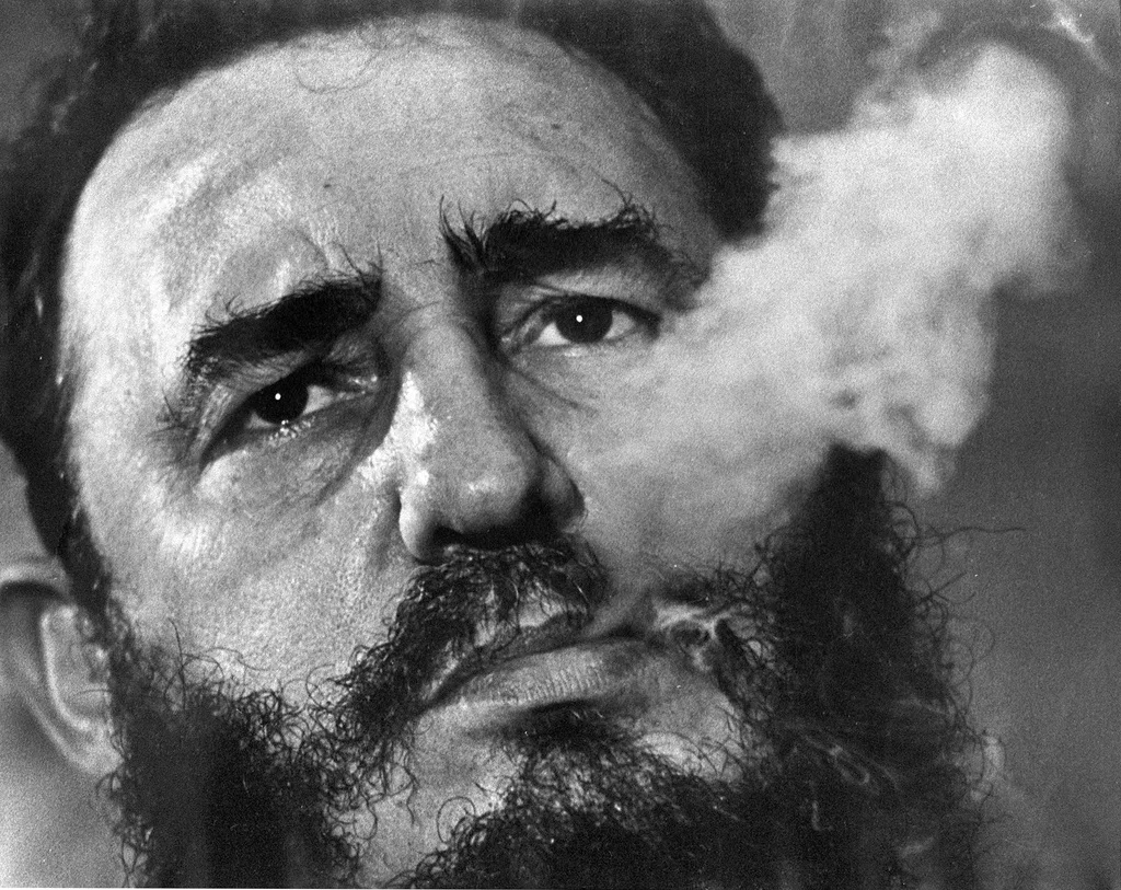 März 1985: Fidel Castro während eines Interviews im Präsidentenpalast in Havanna. (Foto: Keystone/AP/Charles Tasnadi)
