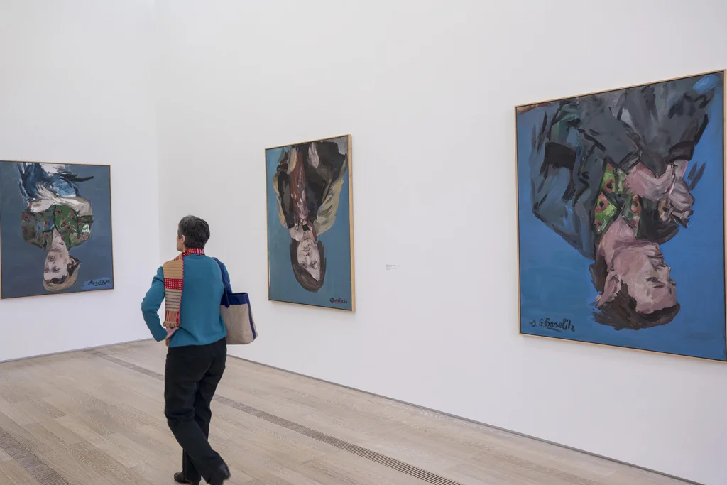 Die Fondation Beyeler in Riehen zeigt ab morgen Sonntag eine Auswahl der Werke von Georg Baselitz. Der in der DDR gross gewordene Künstler feiert am 23. Januar seinen 80. Geburtstag. (Foto: Keystone/Patrick Straub)