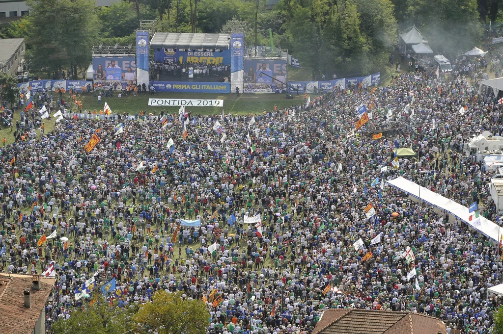 Pontida 2019 (Foto: Keystone/AP/Ansa/Filippo Venezia)