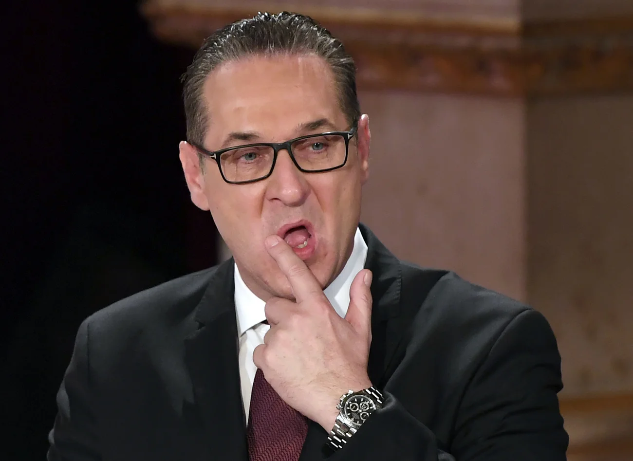 Abgestraft: Heinz Christian Strache am Wahlabend (Foto: Keystone/APA/Helmut Fohringer)