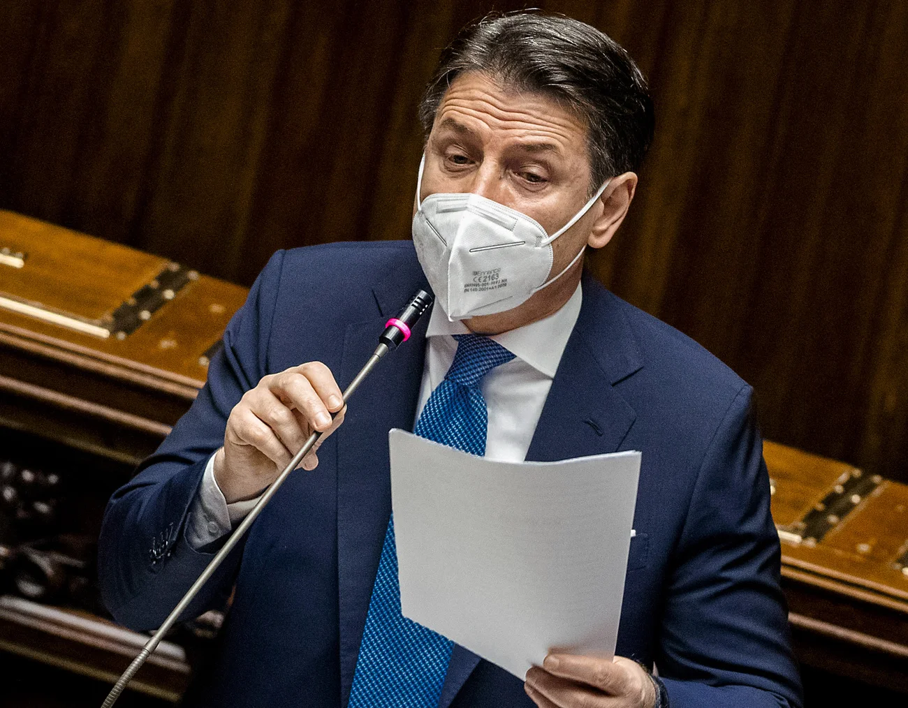 Der italienische Senat hat Ministerpräsident Conte mit 156 zu 140 Stimmen bei 16 Enthaltungen das Vertrauen ausgesprochen. (Foto: Keystone/AP/Roberto Monaldo/Lapresse)  