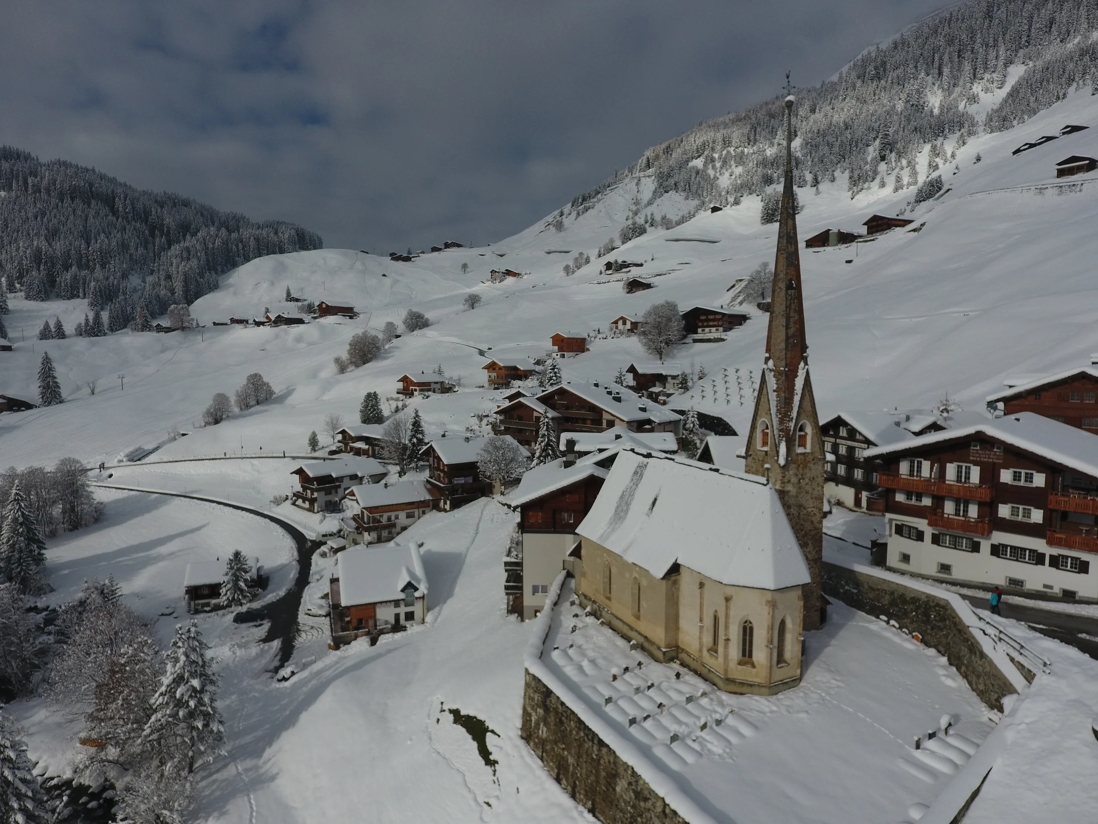 Die Walser Streusiedlung St. Antönien (Foto: Jann Lampert/naturpracht.ch)