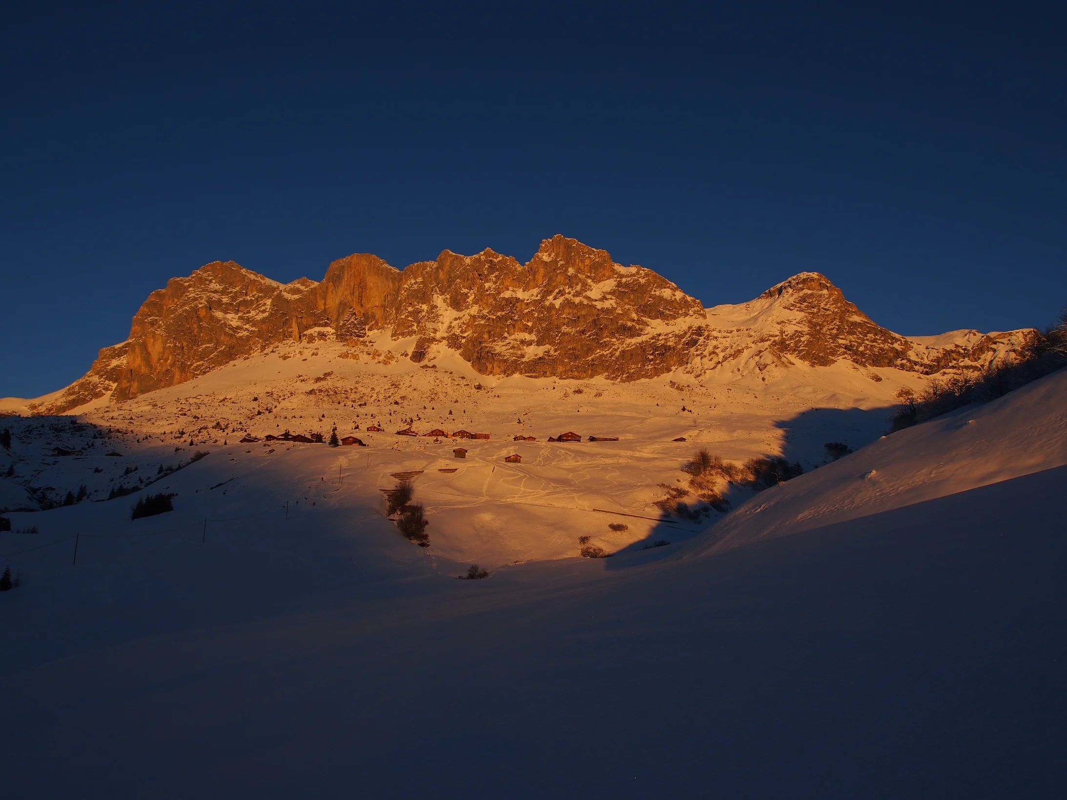 St. Antönien-Partnun: Abend an der Schijenflue (Foto: Jann Lampert/naturpracht.ch