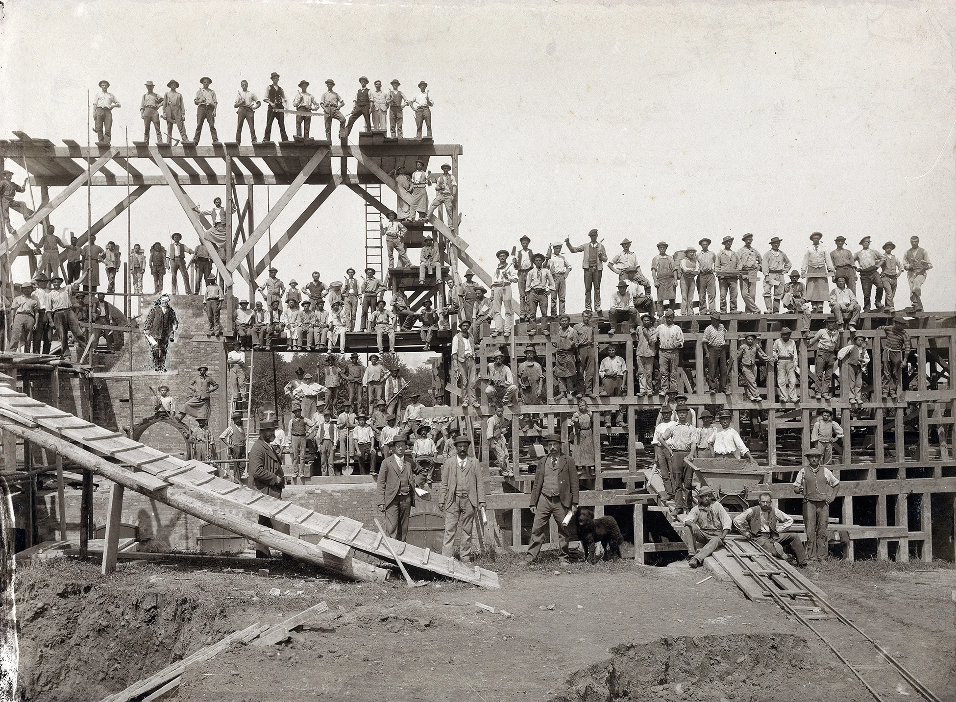 Mechanische Ziegelei Allschwil, 1898, Foto: Eduard Müller.
© Schweizerisches Nationalmuseum