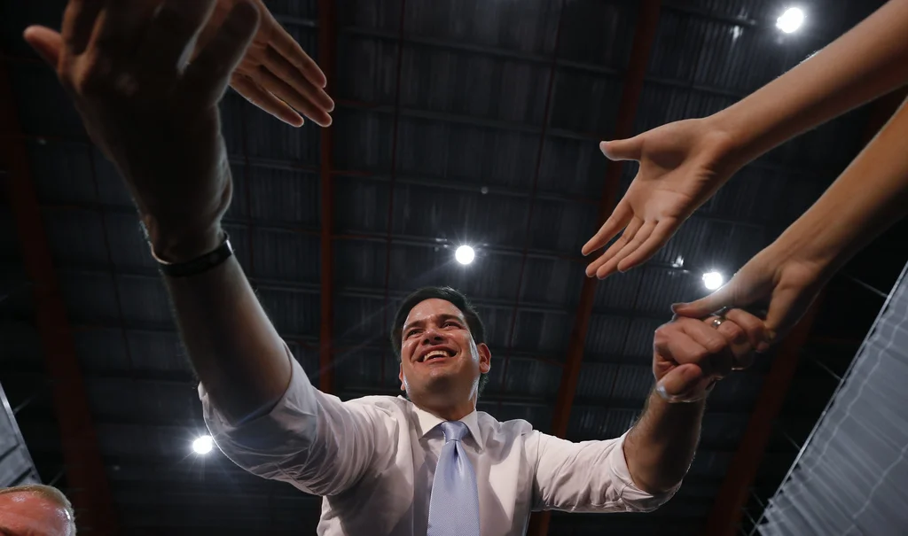 Ist für ihn das Rennen schon gelaufen? Marco Rubio an einer Parteiveranstaltung in Puerto Rico am Samstag. (Foto: Keystone/AP/Paul Sancya)