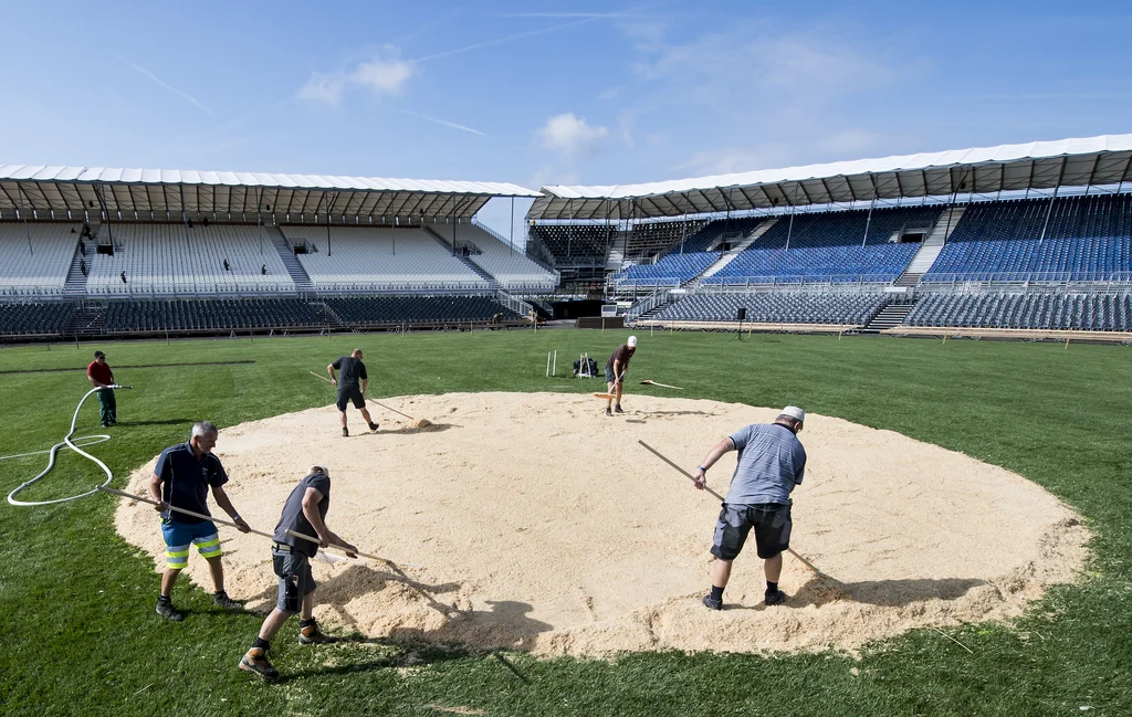 Estavayer-le-lac/Payerne: Hier findet ab dem 26. August das grösste Sport- und Volksfest der Schweiz statt. (Foto: Keystone/Christophe Bott)