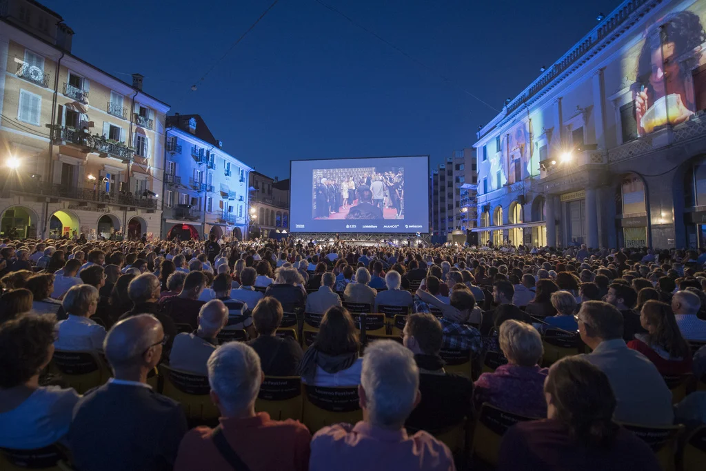 Die Piazza Grande in Locarno. (Foto vom 6. August 2017, Keystone, Urs Flüeler)