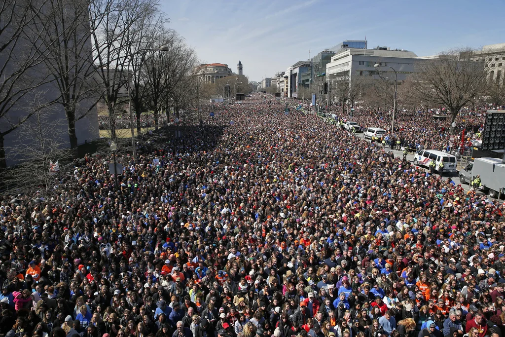 Die Pennsylvania-Avenue am Samstag (Foto: Keystone/AP/Alex Brandon)