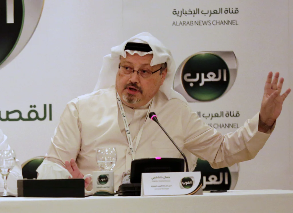 Jamal Khashoggi am 15. Dezember 2014 in Manama, Bahrein (Foto: Keystone/AP/Hasan Jamali)
