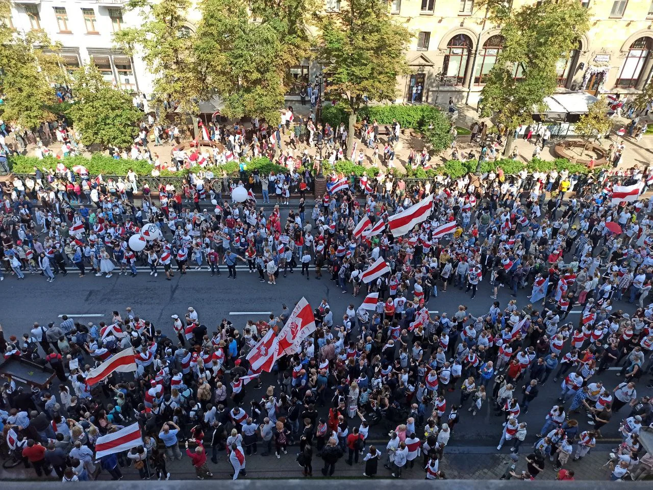 Demonstration in MInsk am Sonntag