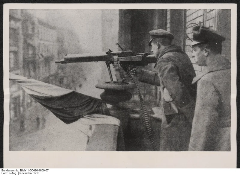 Novemberrevolution 1918, Strassenkämpfe in Posen (Foto: Deutsches Bundesarchiv, BildY 1-6C426-1809-67)