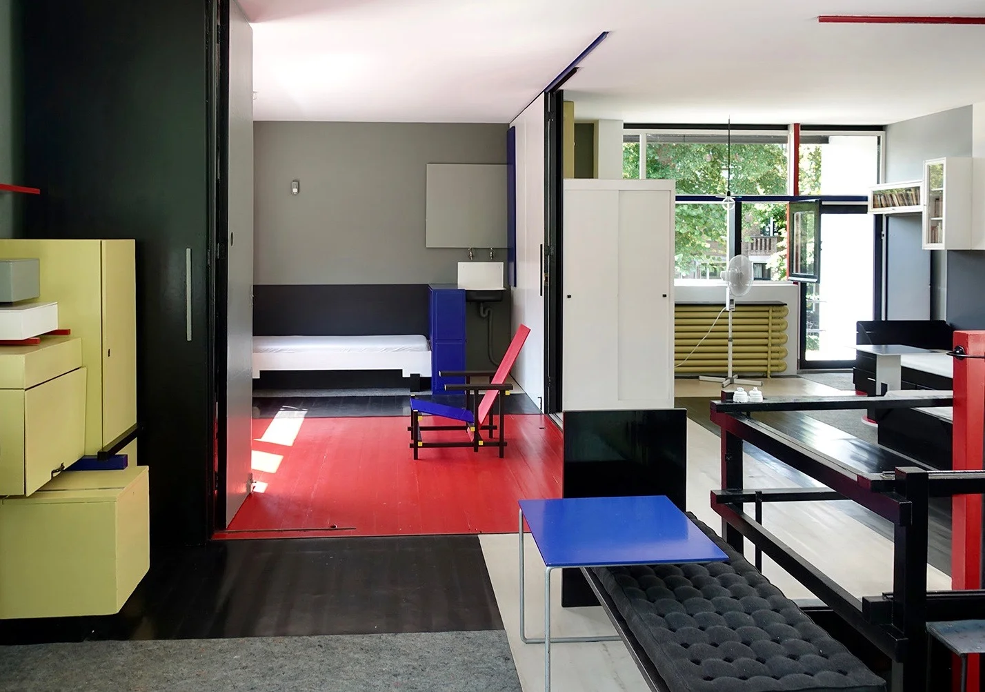 Innenansicht des Rietveld-Schröder-Hauses (Foto: J21, Fabrizio Brentini)