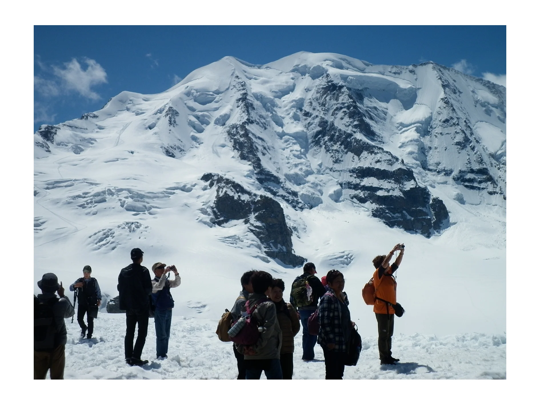 Chinesisches Staunen vor dem Piz Palü