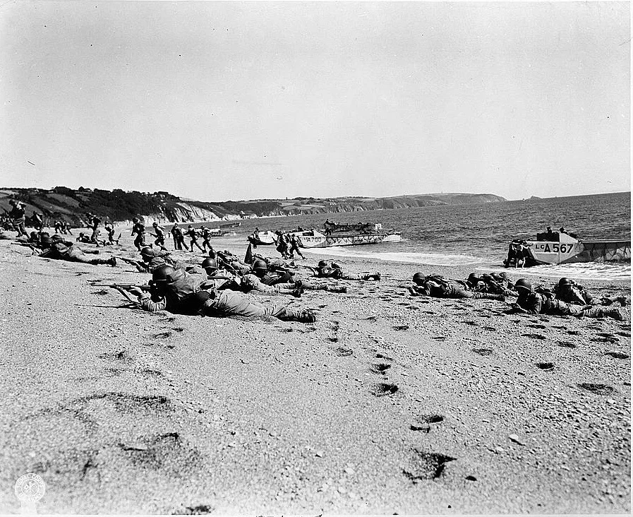 Auch an englischen Küsten wurde die Invastion geprobt. (Foto: Library of Congress, Washington)