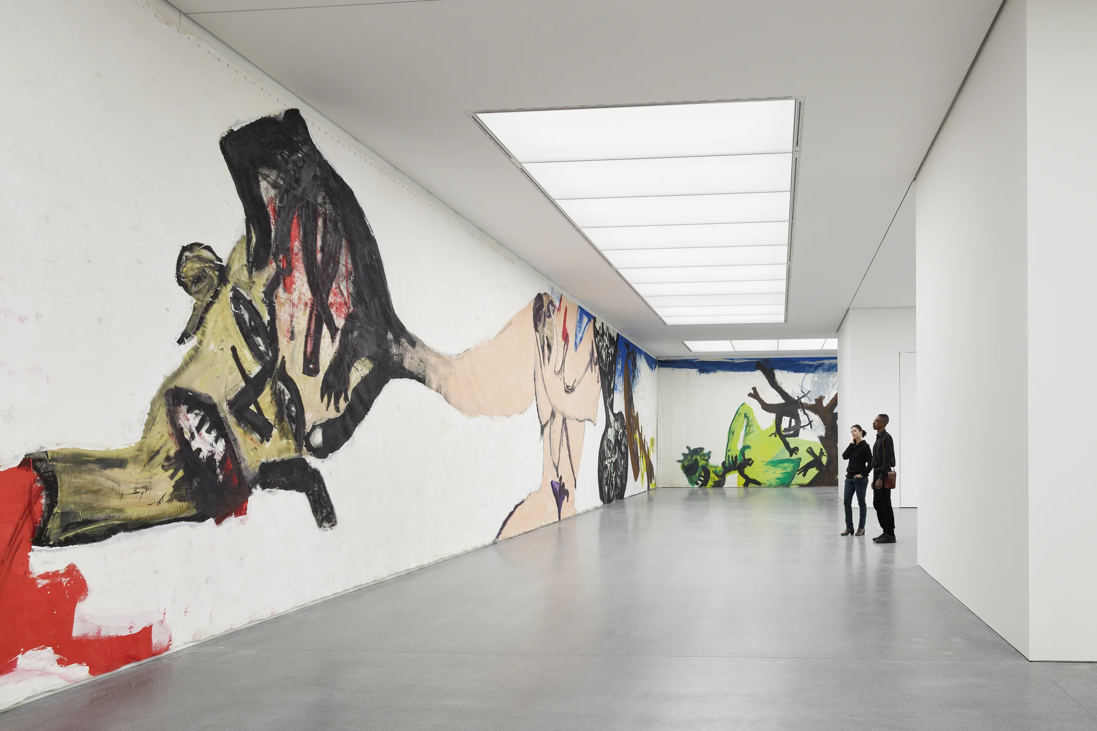 Saalaufnahme Bündner Kunstmuseum Chur, Martin Disler: Die Umgebung der Liebe, 1981 (Ausschnitt)
Foto: Ralph Feiner