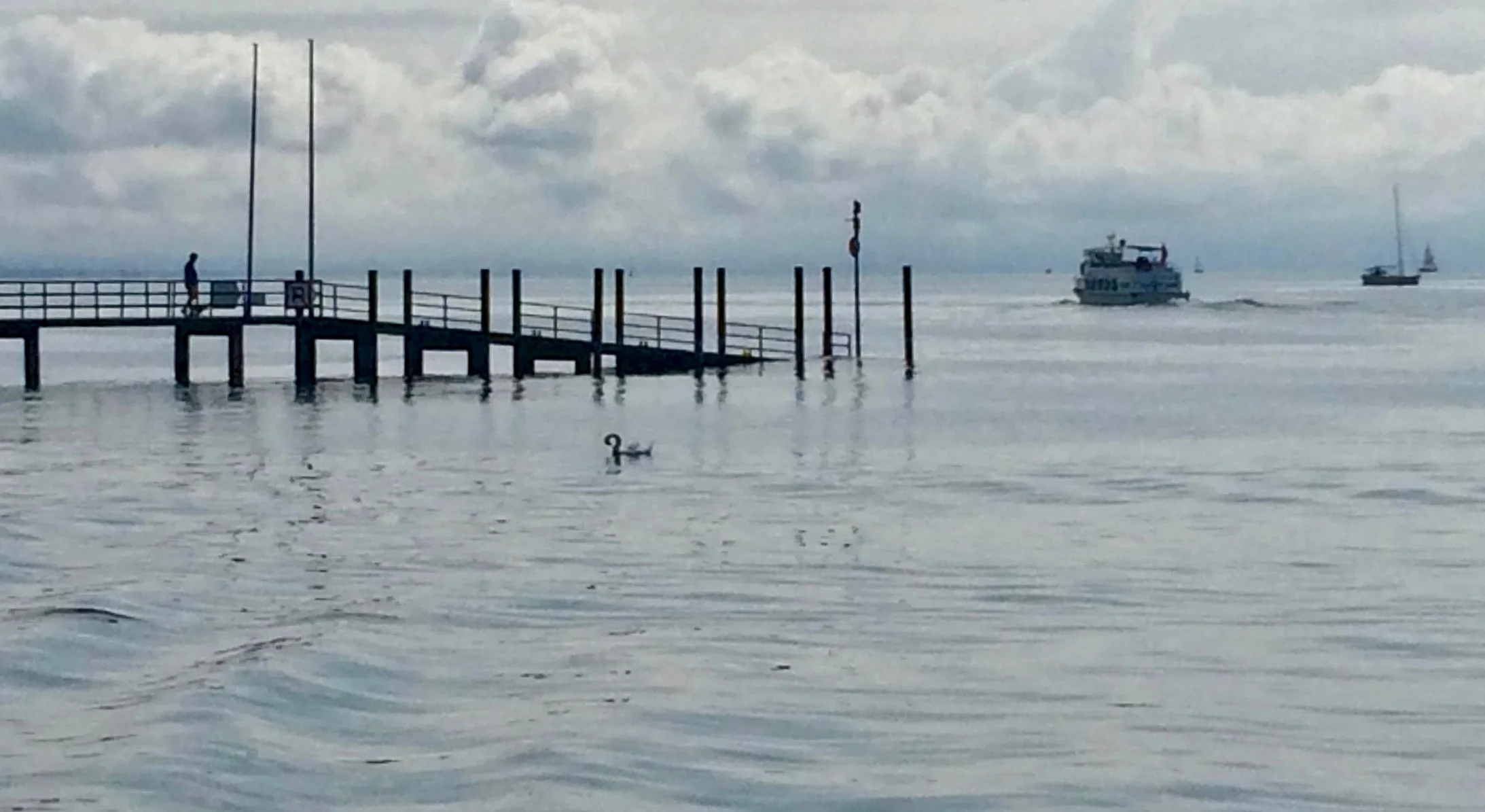 Schiffssteg bei der Bodensee-Therme
