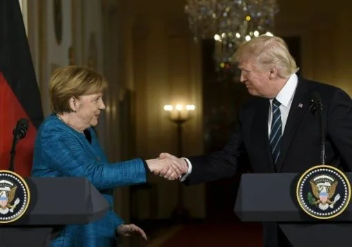 Merkel bei Trump