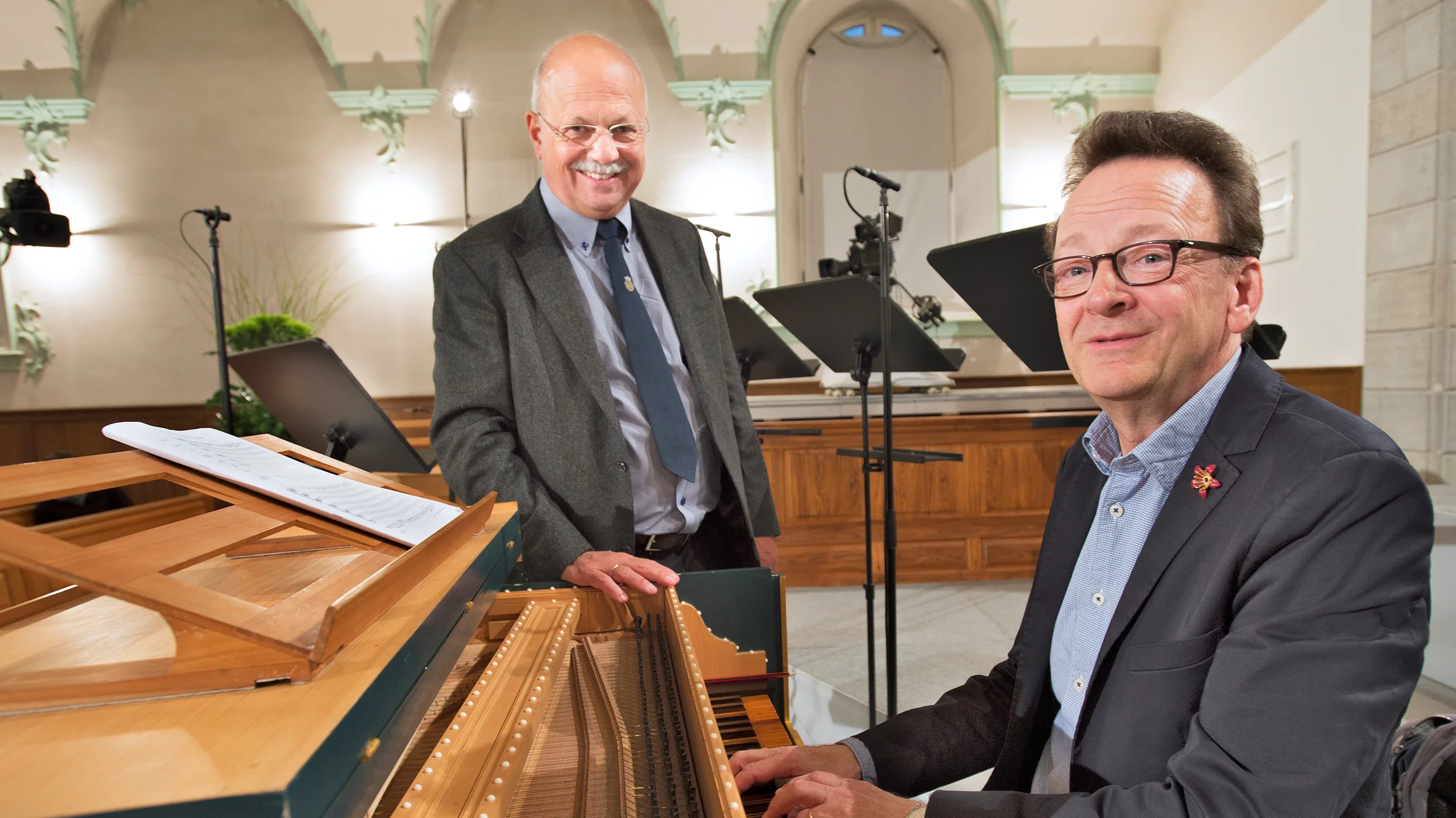 Konrad Hummler und Rudolf Lutz: Unterwegs auf dem langen Weg zu Johann Sebastian Bach. Foto Appelzeller Verlag.