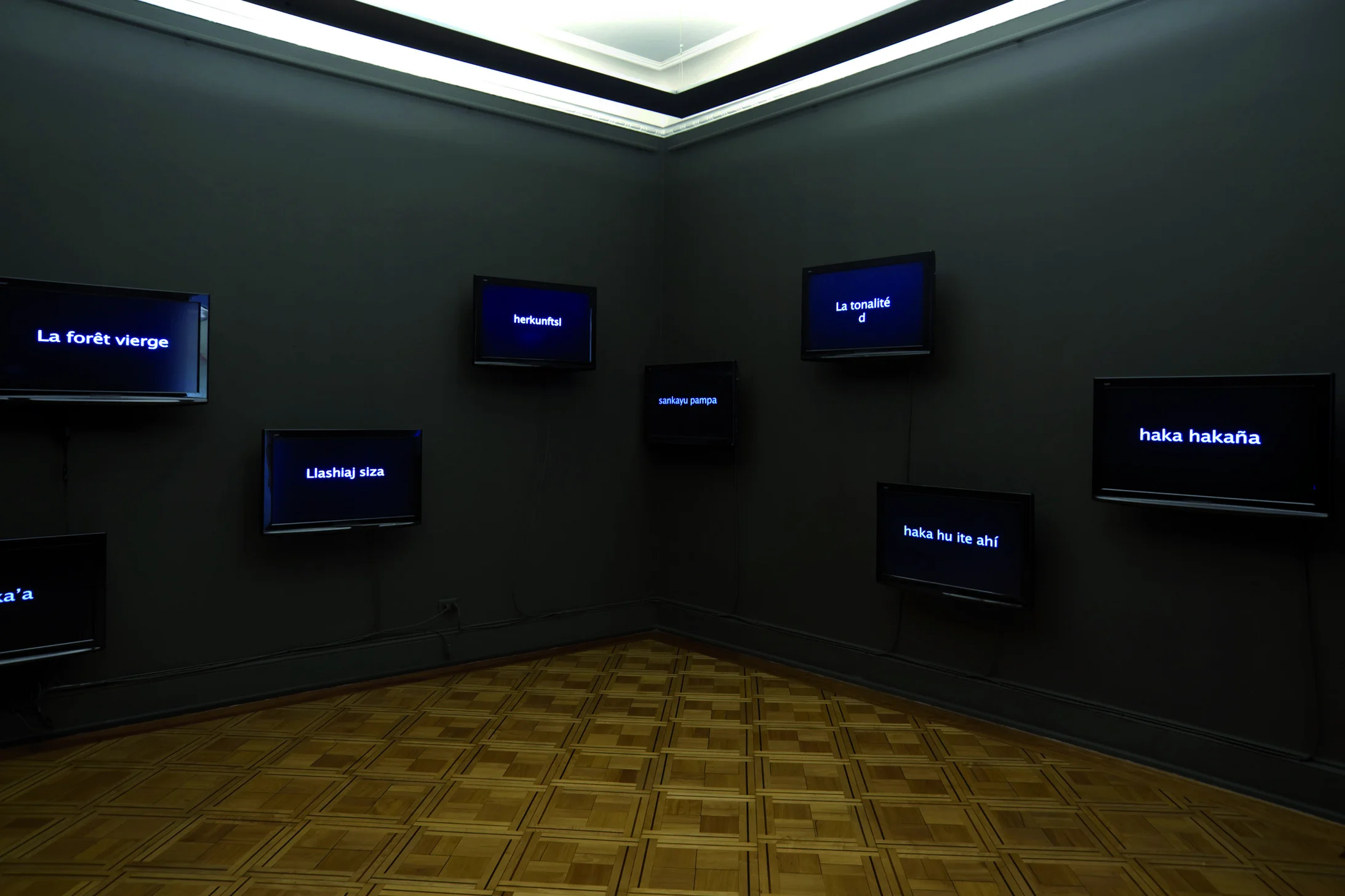 Bernardo Oyarzún: Lengua Izquierda / Linke Sprache, 2010, Videoinstallation  (Courtesy of the Artist)