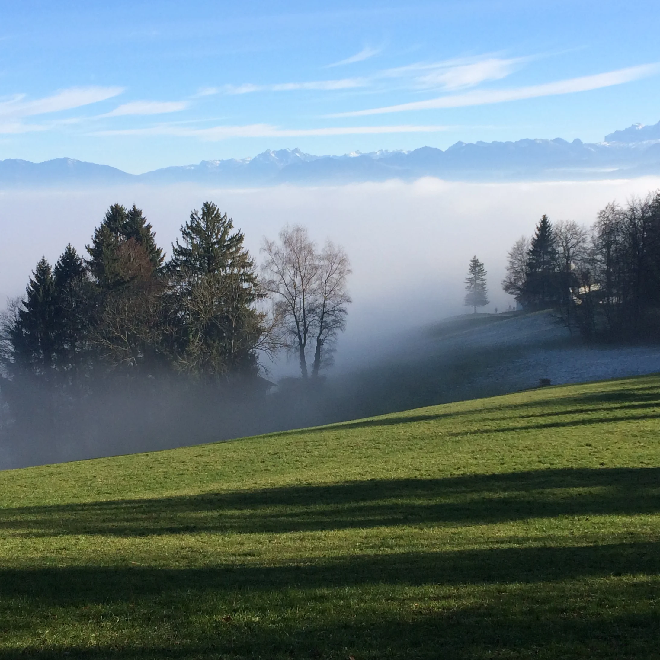 Pfannenstiel Das „letzte Tor“ im Herbst bei Nebelmeer