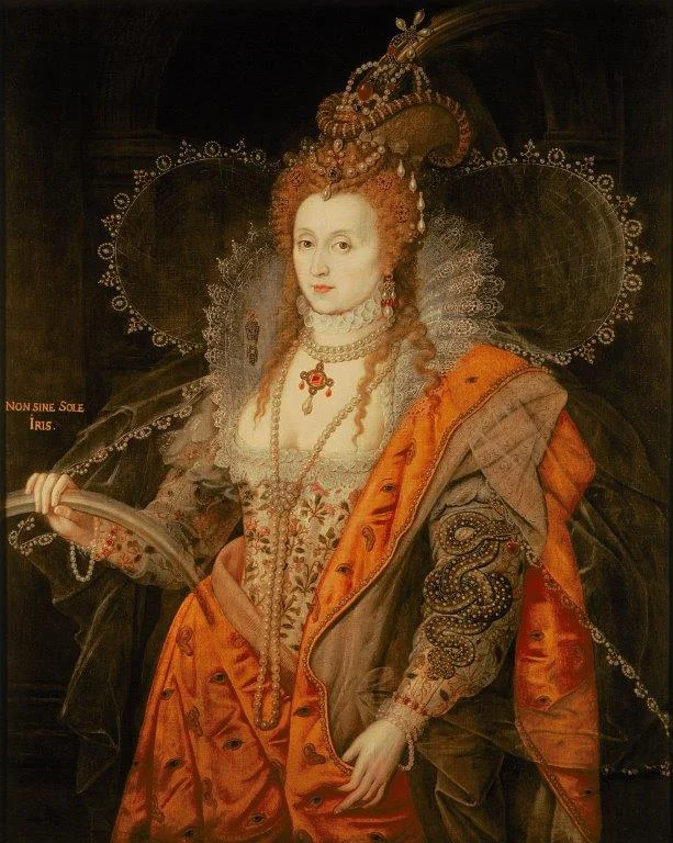 Elisabeth I., «Rainbow Portrait», 1600-1602, Marcus Gheeraerts the Younger zugeschrieben, Öl auf Leinwand © Textilmuseum St. Gallen