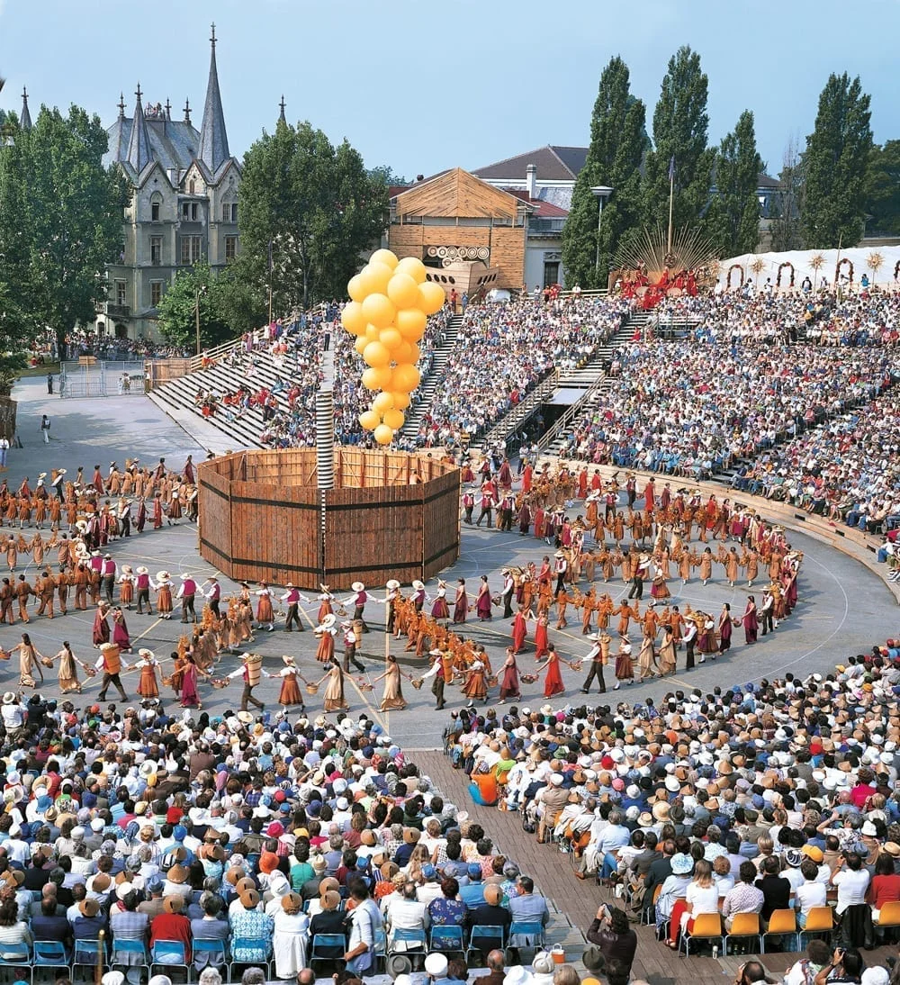 Le Pressoir, die Weinpresse, Fête des Vignerons 1977