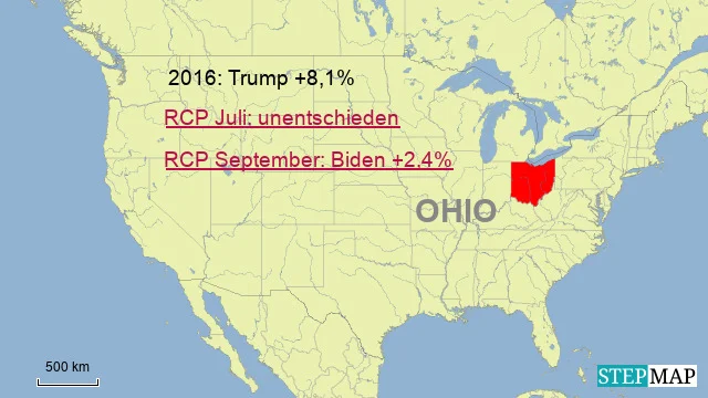 Ohio: 18 Wahlleute