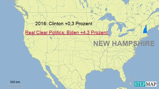 New Hampshire, 4 Wahlleute