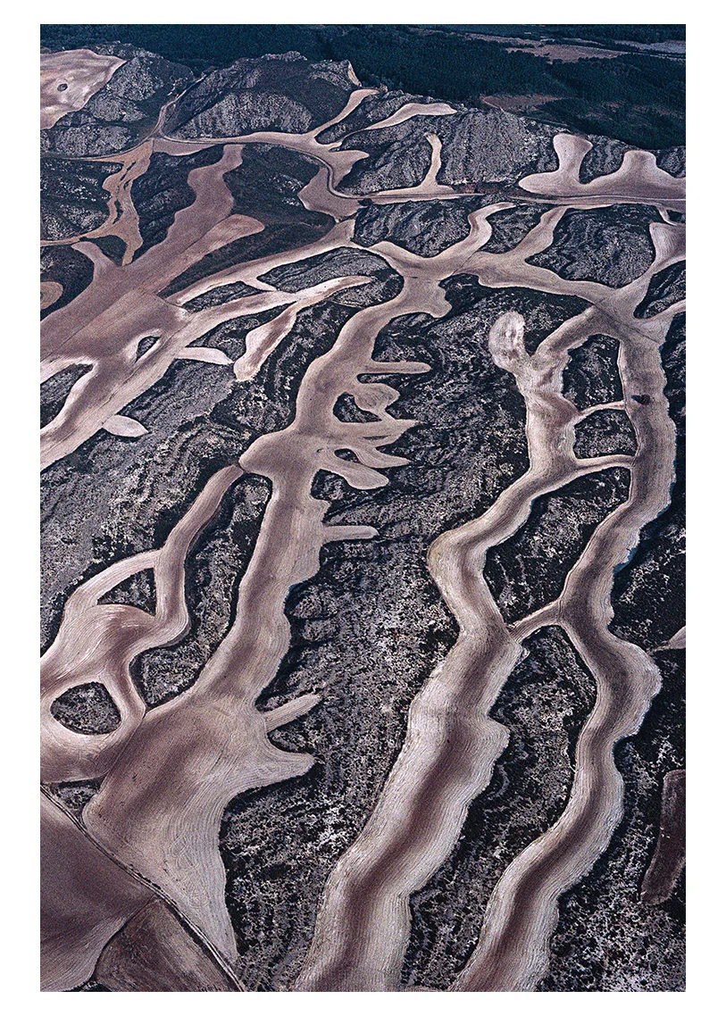 Weizenanbau bei Caparroso in Navarra, Spanien 1995 © Georg Gerster