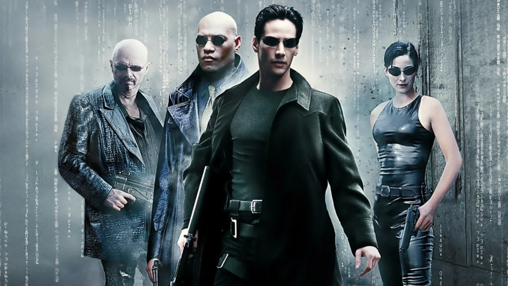 «The Matrix» (USA/Australien 1999) von Lana/Larry und Lilly/Andy Wachowski mit Keanu Reeves (vorn) in der Rolle des NEO ist einer der meistinterpretierten Filme. Mit seinen philosophischen und religiösen Bezügen sowie der spekulativen Story über eine simulierte Realität fand er Anschluss an kritische Zeitdeutungen.